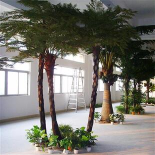 仿真大型桫椤树恐龙博物馆酒店景区软装工程大型人造仿真桫椤树