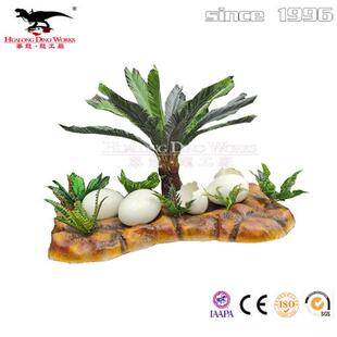 玻璃钢恐龙蛋模型树脂工艺品室内外场景装 饰品摆件制作厂家.