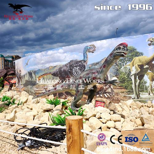 仿真机械电动恐龙模型制作工厂硅胶偷蛋龙景区游乐园春节引流