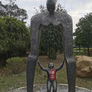 广场商业街玻璃钢仿古铜人物雕塑户外园林抽象创意人物雕塑摆件