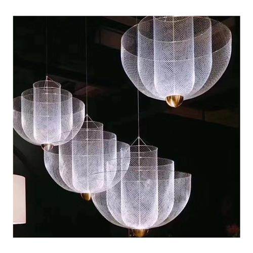 饭店灯具提供出图设计方案铁艺灯创意大酒店工程灯具大堂餐厅吊灯