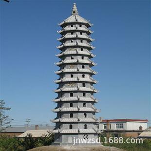 寺庙石雕白塔哪里卖景区白石佛塔多少钱园林景观汉白玉石塔图片