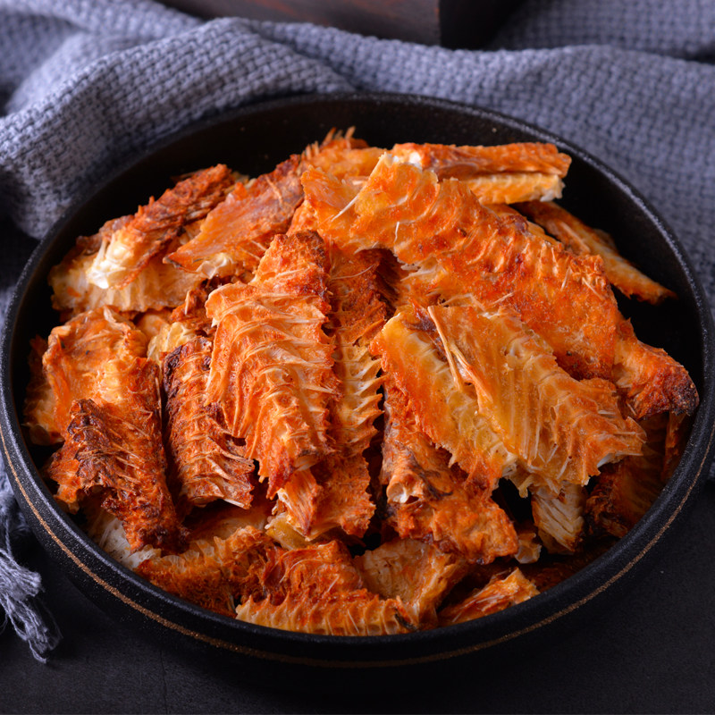 香酥鱼骨500g网红零食鱼排海鲜即食海味休闲小吃袋装酥脆鱼骨鱼尾