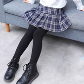 打底裤 2025新款 中大儿童外穿格子裤 女童秋装 裙小女孩假两件裙裤