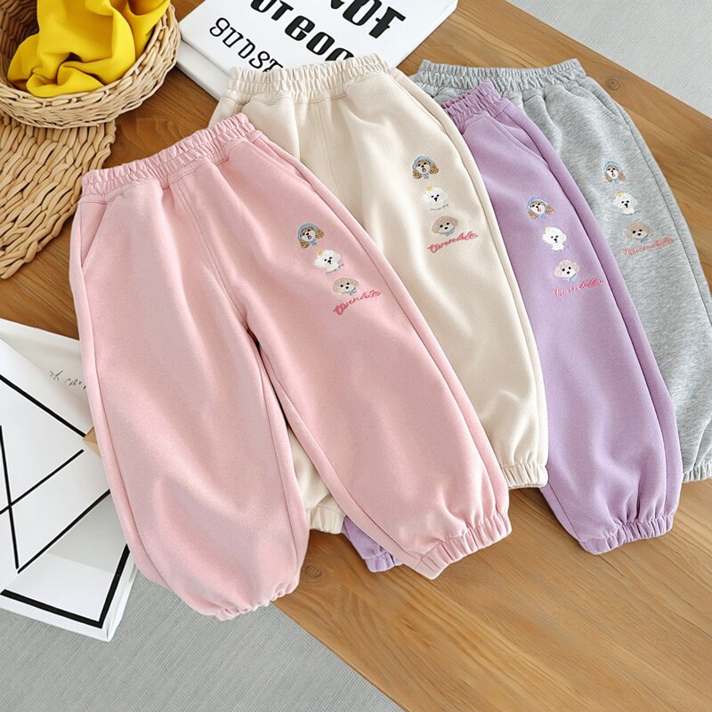 纯棉女童休闲裤运动裤2026春季儿童装长裤宝宝春秋款校服宽松裤子