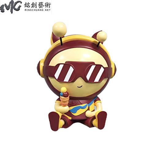 小品雕塑玻璃钢卡通雕塑小蜜蜂人物落地创意摆件商场美陈大型公仔