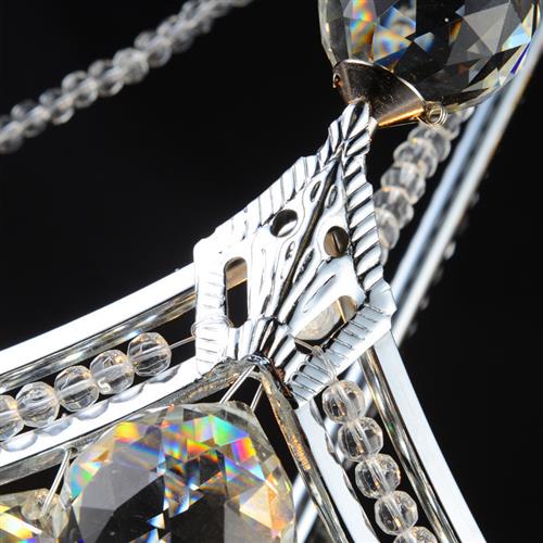 欧式水晶吊灯大气客厅灯金色船形卧室灯创意个性餐厅饭厅吸吊两用