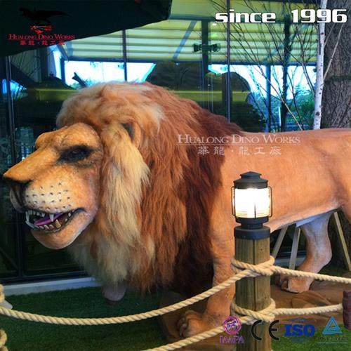 室内动物园场景仿真机械电动老虎模型工厂定制现场设计森林布景