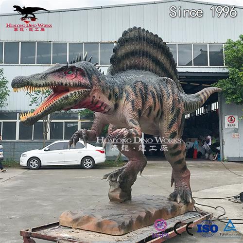 仿真恐龙源头厂家森林主题乐园引流产品机械电动棘背龙模型