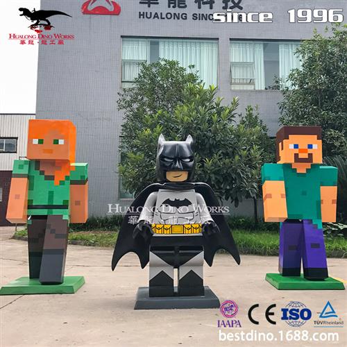 厂家定制大型新款手游MC蝙蝠侠英雄卡通人偶加厚模型玩具