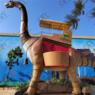 卡通动物主题游乐园景区大型仿真恐龙巡游表演花车花车设计制作