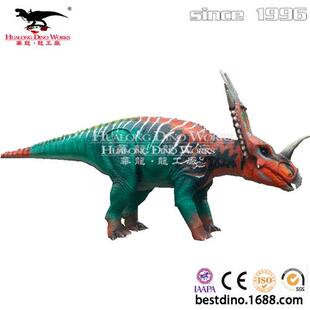 圣诞节各大景区商场游乐园引流利器仿真恐龙机械戟龙模型美陈品