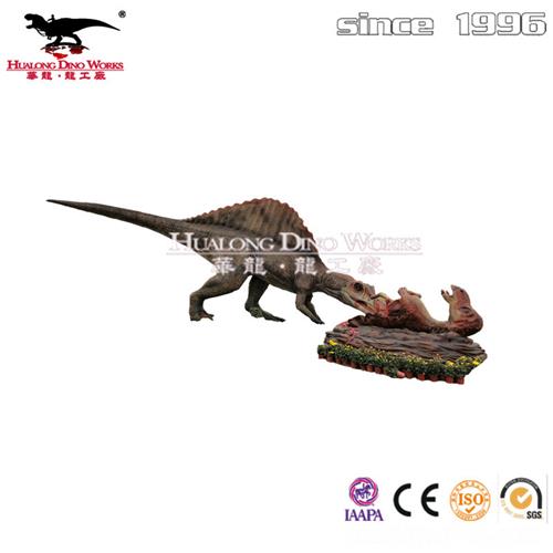 户外软体硅胶仿真恐龙模型仿真棘龙吃鸭嘴龙自贡恐龙厂家大型恐龙