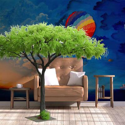 厂家专业定制金合欢树高品质仿真合欢花树室内外景观仿真植物