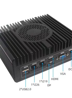 工控机微型迷你小主机小型台式机miniPC机箱linux小主机酷睿i5i7