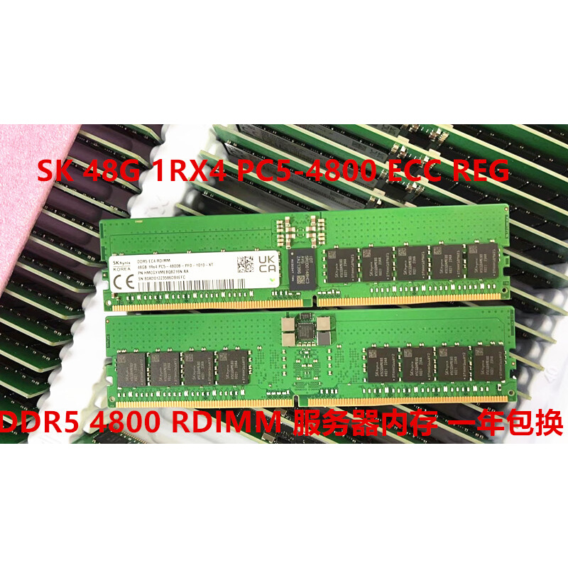 SK 48G 1RX4 PC5-4800 ECC REG 服务器内存 48G DDR5 4800 RECC 电子元器件市场 其它元器件 原图主图