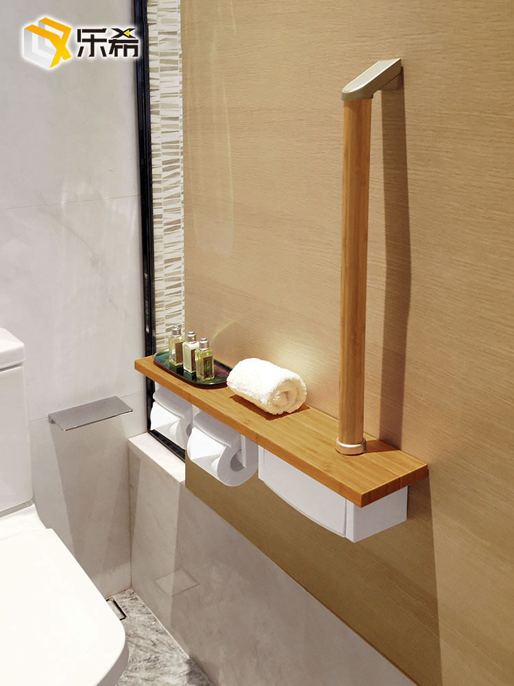 Powder room tissue holder Tissue box Toilet waterproof Nanzhu with armrest storage rack Storage box Roll toilet paper tube tissue holder