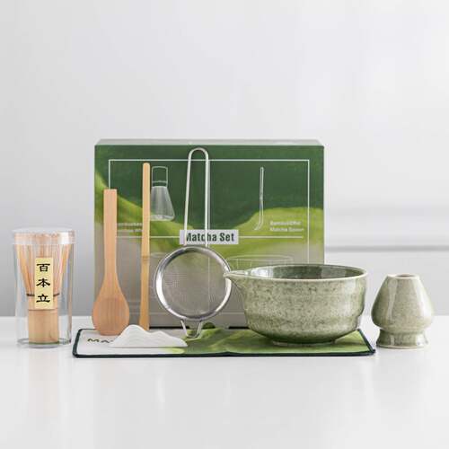 陶瓷带嘴抹茶碗抹茶茶具套装宋代点茶工具日式茶筅百本立4568件套