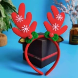 Рождественская детская бархатная шапка, ободок, защитный амулет, подарок на день рождения