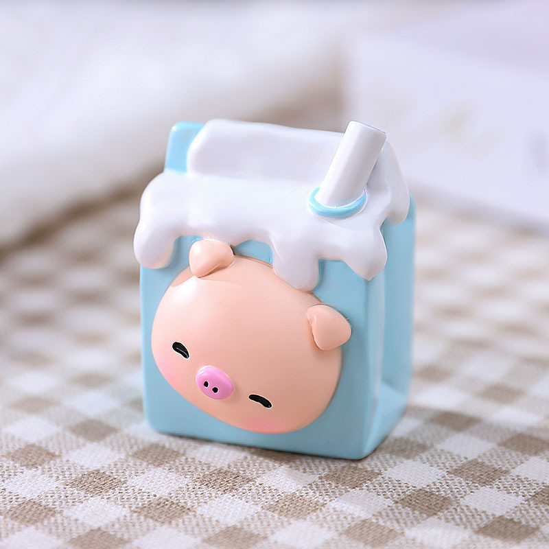 迷你小猪治愈系桌面摆件送女生办公室家居装饰卡通风公仔潮玩手办