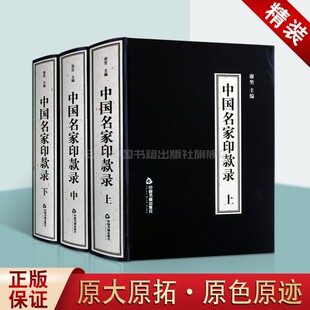 录 上中下3套装 培查慎行陈少梅陈鸿寿名家书法篆刻印谱大字典印存收藏鉴赏书籍原大原拓 白蕉蔡元 中国书籍出版 社 中国名家印款