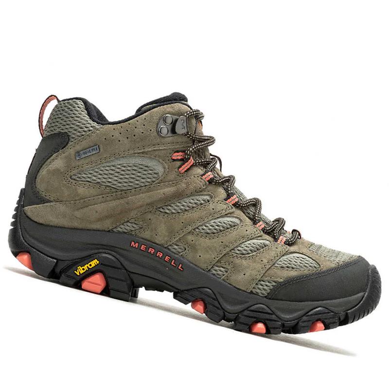 代购Merrell迈乐女登山鞋徒步鞋防水户外鞋靴Moab 3 Mid GTX多功