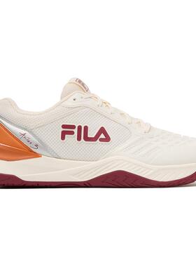 代购Fila男子网球鞋全新升级缓震耐磨多向抓地Marmalade红橘配色