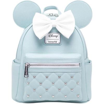 代购Loungefly男女迪士尼双肩包前袋拉链顶部提手可擦拭清洁