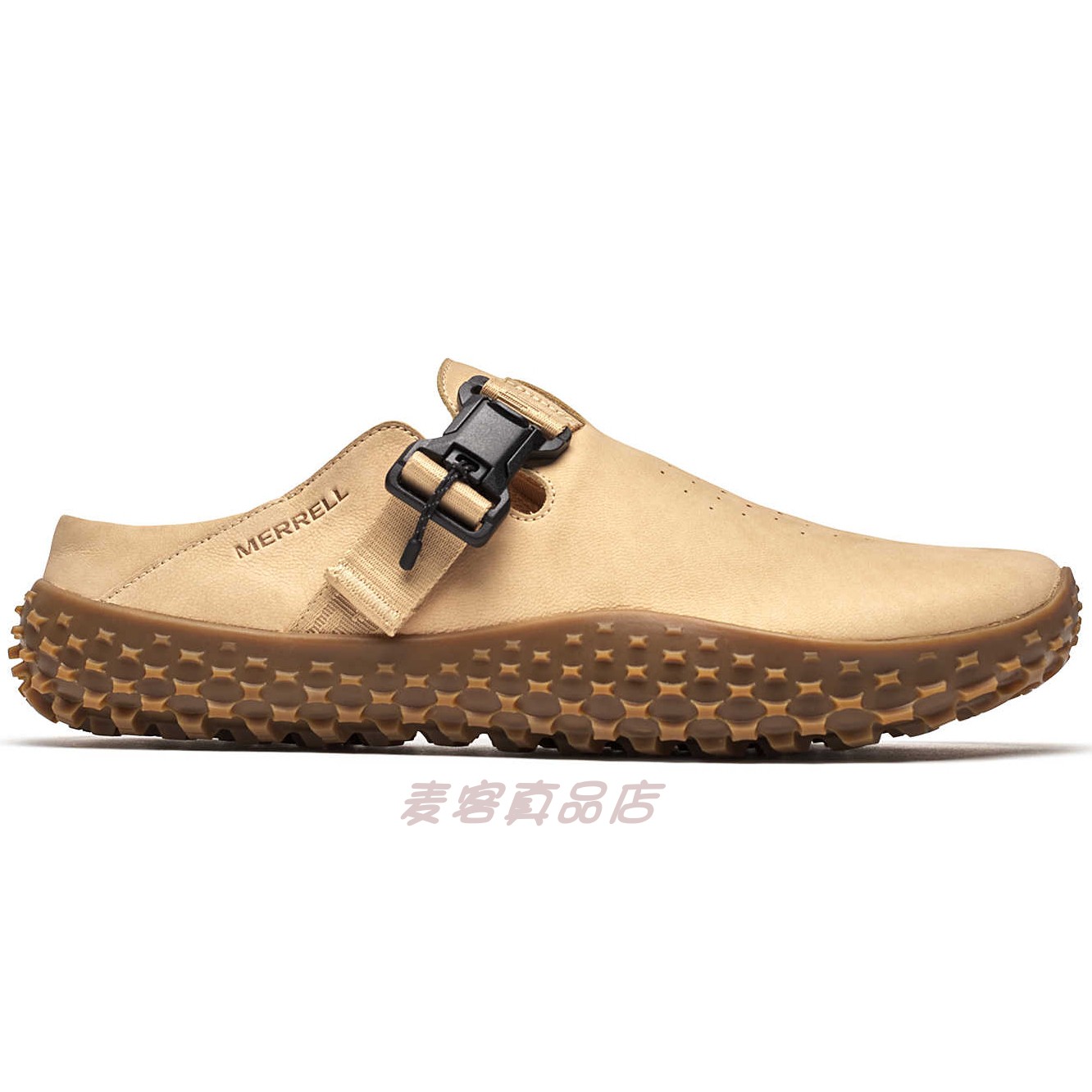 代购Merrell/迈乐Wrapt Slide男子户外休闲鞋翻毛皮赤脚拖鞋