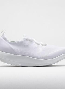 代购Oofos男士徒步鞋缓震减压支撑足弓易清洗白色轻量柔软鞋底