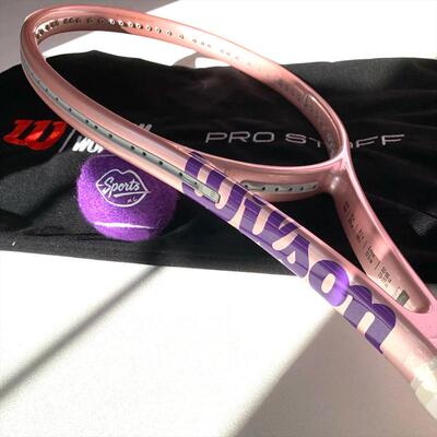 代购WILSON Pro Staff 97L V14威尔胜芋泥樱花粉定制网球拍26新款