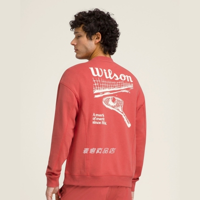 代购Wilson Parkside Crew运动衫男子网球卫衣25年新