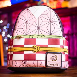 代购Loungefly Demon Slayer Nezuko鬼灭之刃联名款祢豆子双肩包