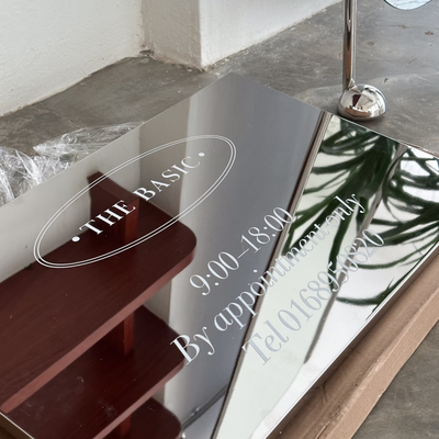 韩式广告牌挂牌定做门牌甜品美甲服装店招牌门头ins不锈钢镜面牌