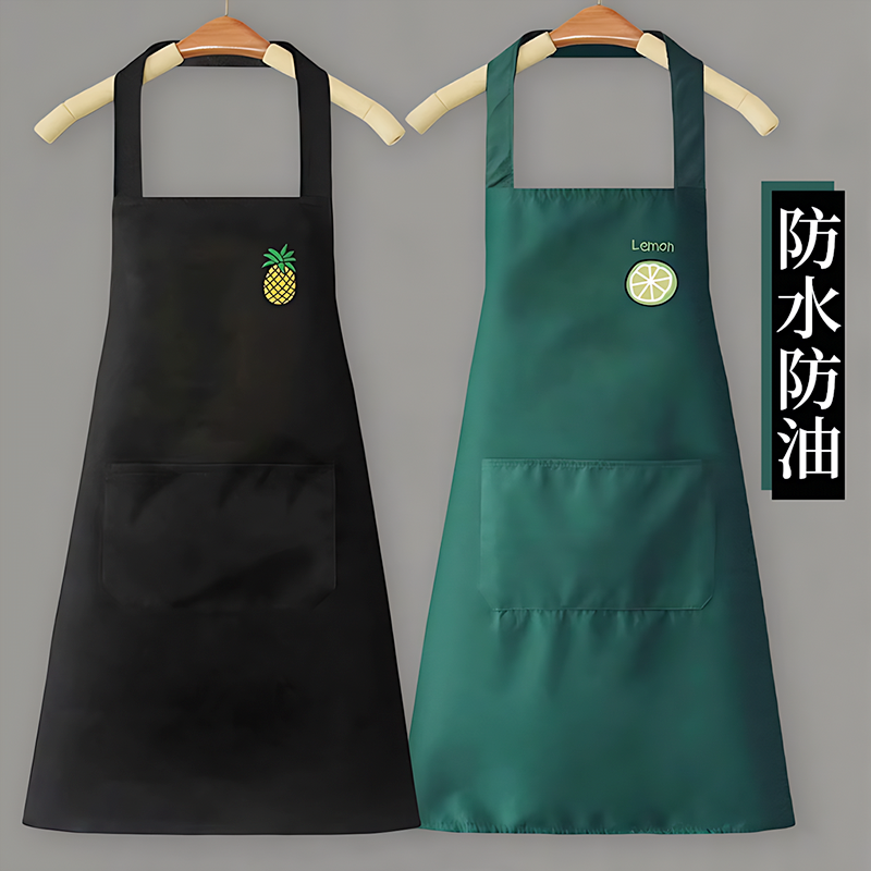 2025新款围裙家用防水防油厨房专用做饭女餐饮食堂烘培围腰工作服