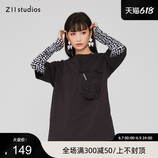 新款 休闲宽松印花T恤衫 夏季 Z11女装 Z22BT701
