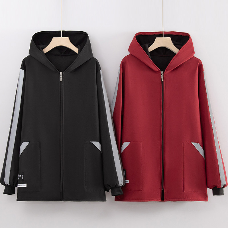 秋冬连帽长袖围裙时尚简约男女同款反光条设计罩衣可定制logo印字,家庭/个人清洁工具,围裙,淘宝优惠券,粉丝福利购,淘宝优惠卷