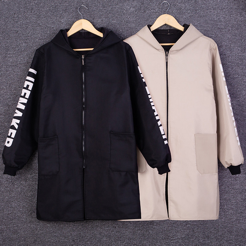 罩衣外套女冬大人加绒加厚保暖围裙定制工作服家用男长袖厨房防水,家庭/个人清洁工具,围裙,淘宝优惠券,粉丝福利购,淘宝优惠卷