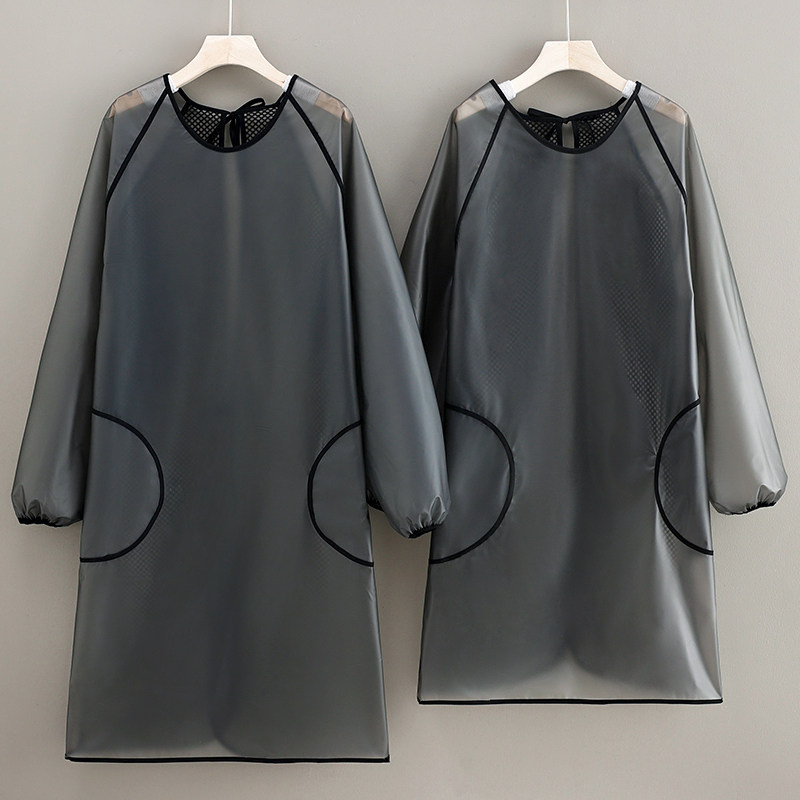 半透明TPU围裙厨房家用长袖防水防油大人罩衣工作服杀鱼用加长男,家庭/个人清洁工具,围裙,淘宝优惠券,粉丝福利购,淘宝优惠卷