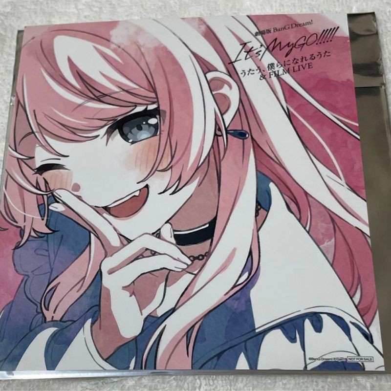 BanG DreamMyGO后篇电影千早爱音特制色纸卡片周边全新现货特典款