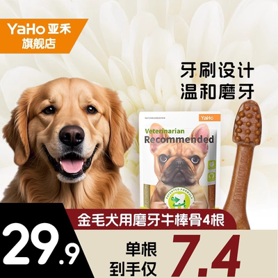 亚禾金毛犬狗狗大号洁齿磨牙棒