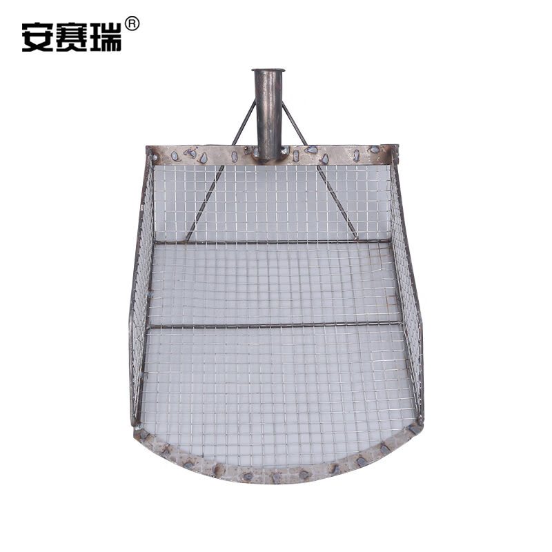 安赛瑞筛土铁锹头农用过滤花生玉米网眼漏土锨方铲5E00547