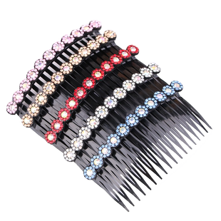 发卡发箍女毛发碎发整理神器发梳插梳发夹后脑勺刘海夹子头饰新款