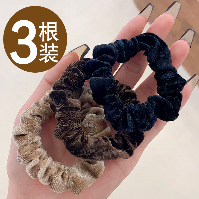 丝绒发圈头绳马尾发绳扎头发皮筋