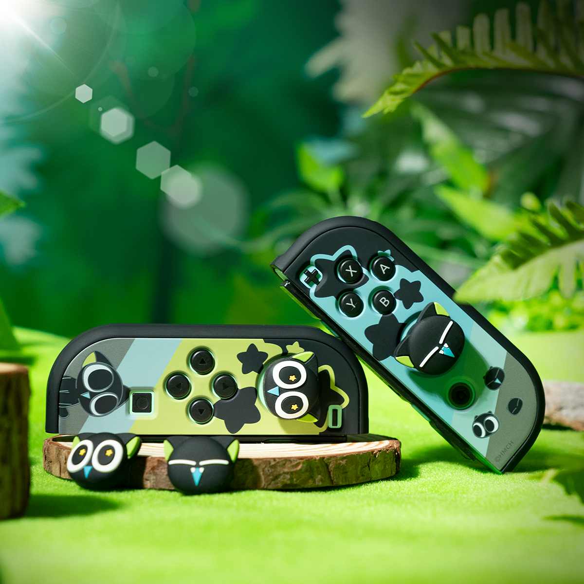 나는 NINTENDO 스위치 로커 캡 LUO XIAOHEI 공동 브랜드 NS 실리콘 핸들 캡 OLED 키 캡 액세서리를 정말로 원합니다