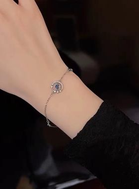 蓝色星球手链设计小众高级感闺蜜学生礼物ins轻奢2022新款女