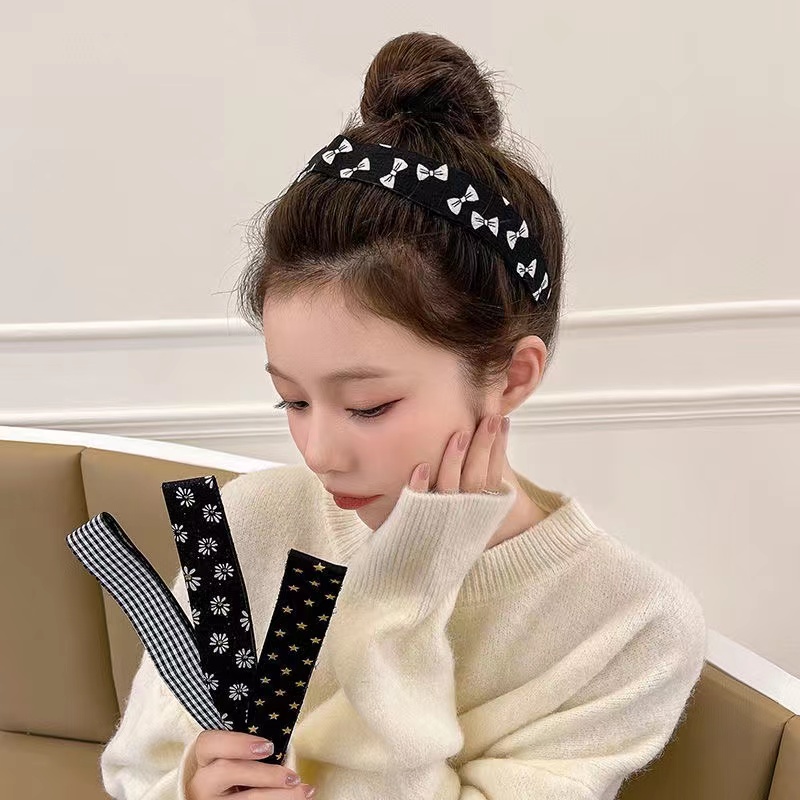 魔术贴发箍刘海贴碎发发带女夏刘海固定法式网红成人绑发头饰