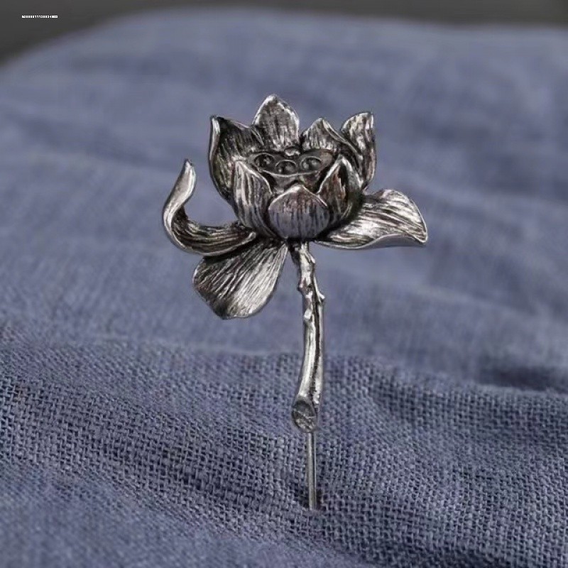 韩国胸针女士莲花毛衣西装胸花披肩扣针大别针配饰