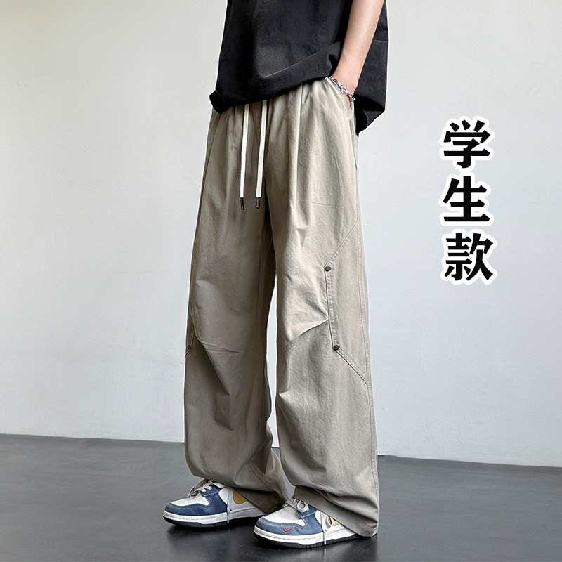 新款纯棉工装裤子12学生