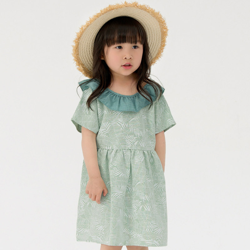 cutebunny2024夏装新款女宝宝纯棉娃娃领连衣裙儿童时髦公主裙子,童装/婴儿装/亲子装,连衣裙,淘宝优惠券,粉丝福利购,淘宝优惠卷